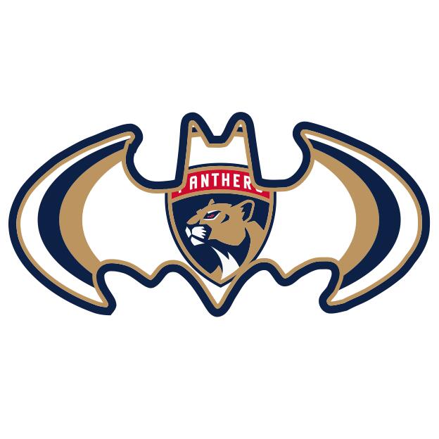 Florida Panthers Batman Logo DIY iron on transfer (heat transfer)